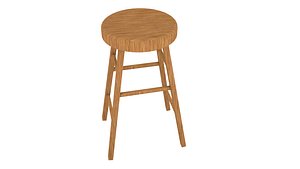 Wooden Stool model