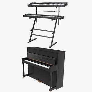 Musical Keyboard Instruments Collection model