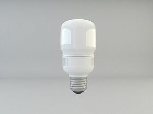 energy efficient cfl light bulb 3d 3ds