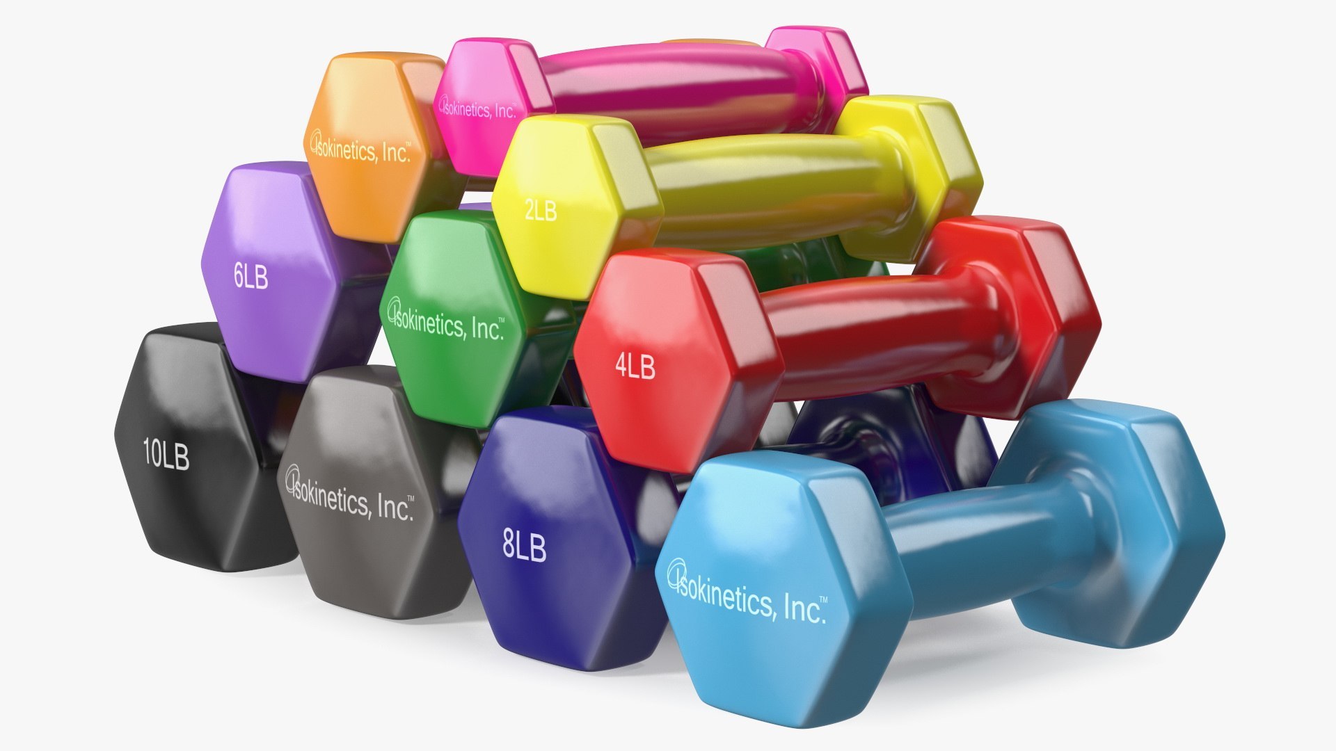 Fitness Equipment Collection 5 3D model preview