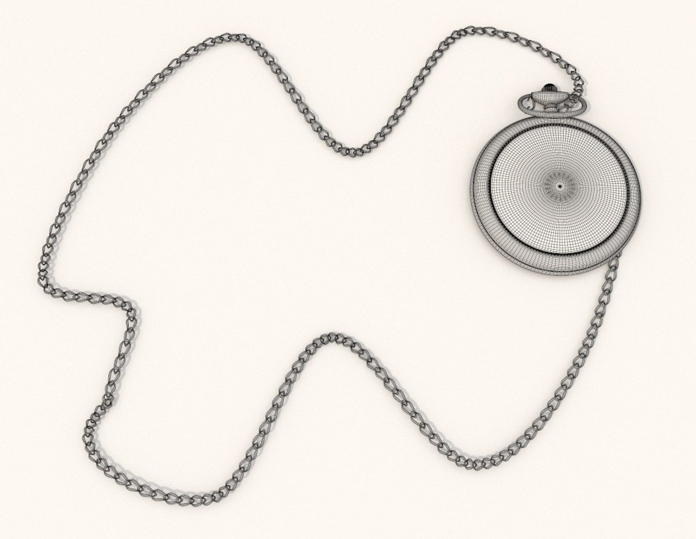 Pocket Watch Chain Model - TurboSquid 1645502