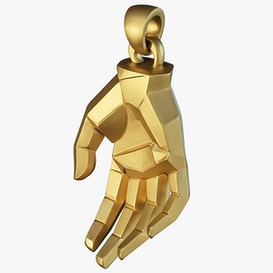 Geometric Hand Jewelry 3D model