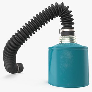 filter canister long hose 3D model