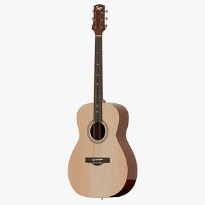 3D Double O acoustic guitar PBR model