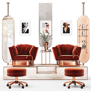 3D pedicure 02 beauty salon model