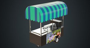 food cart 1a 3D model