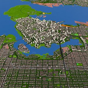 3D vancouver city