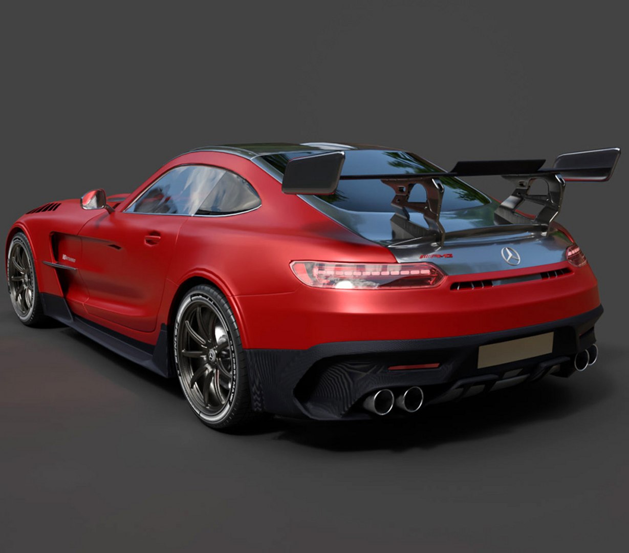 Mercedes-Benz AMG GT Sports Car - High-Poly 3D Model 3D Model ...