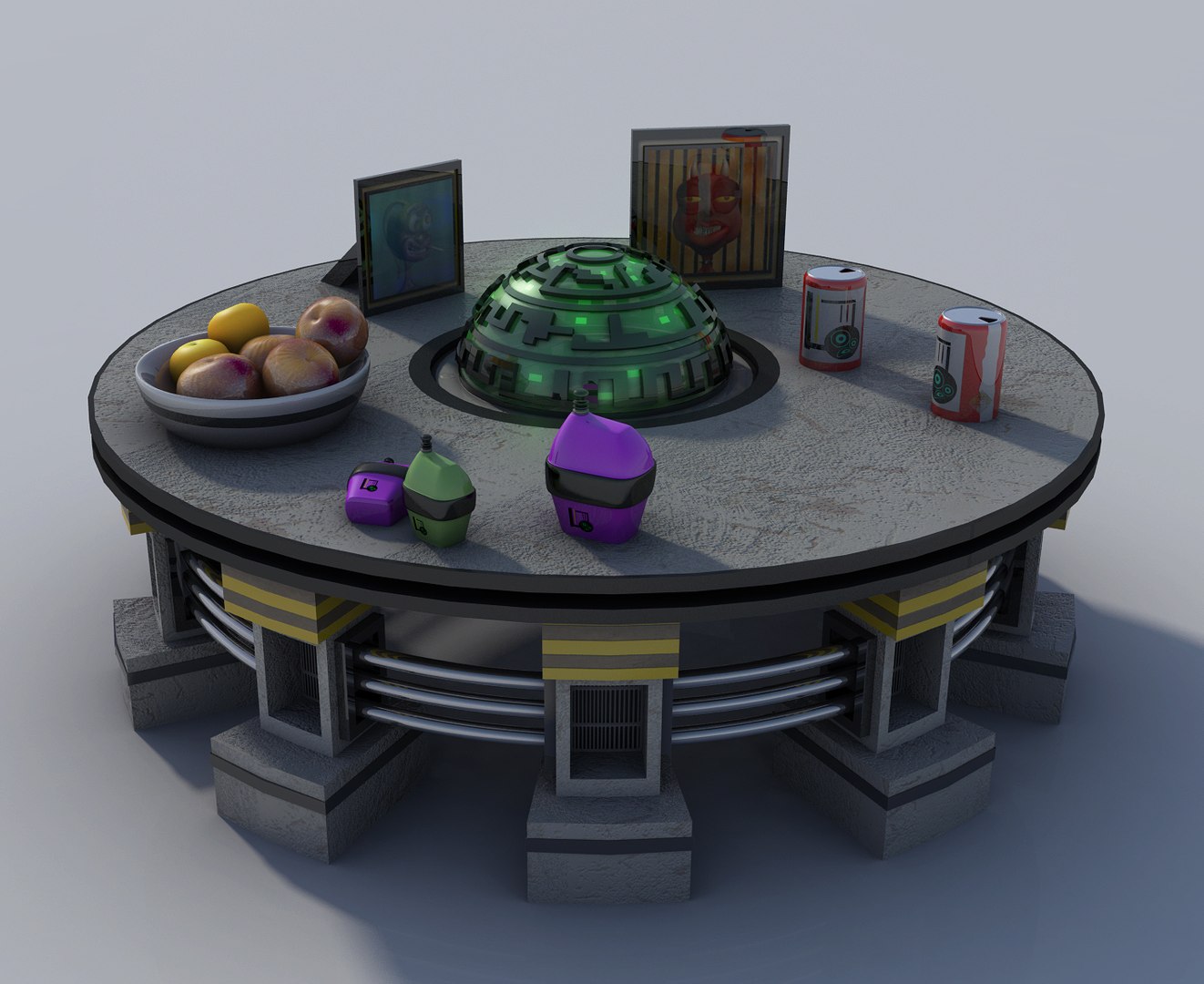 Bottles Frameworks Unity 3d Model