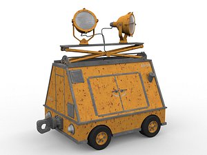 mobile work lamp generator 3D