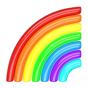 Rainbow Icon 3D