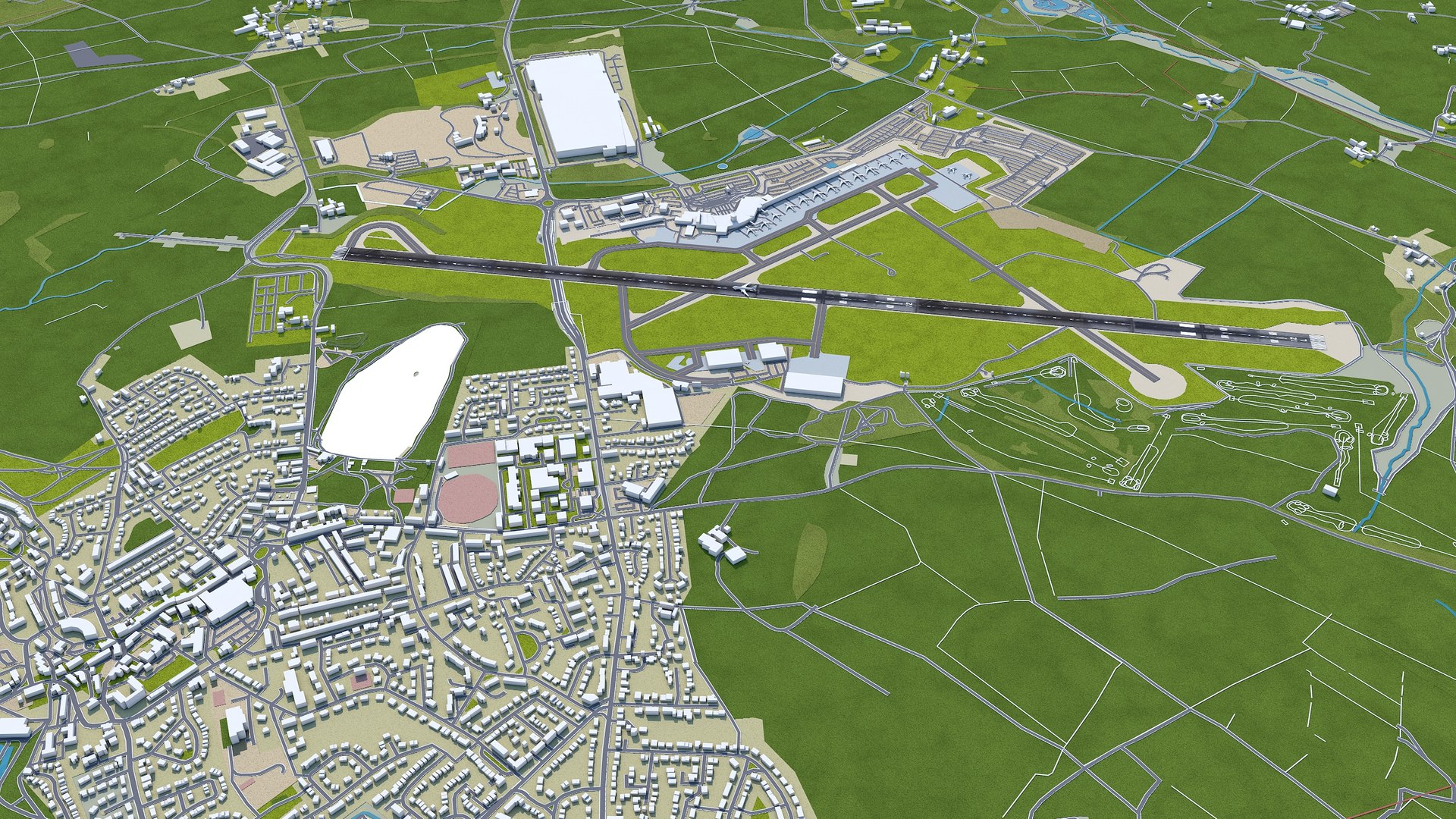 Leeds Bradford Airport 3D Model TurboSquid 2051799   7 