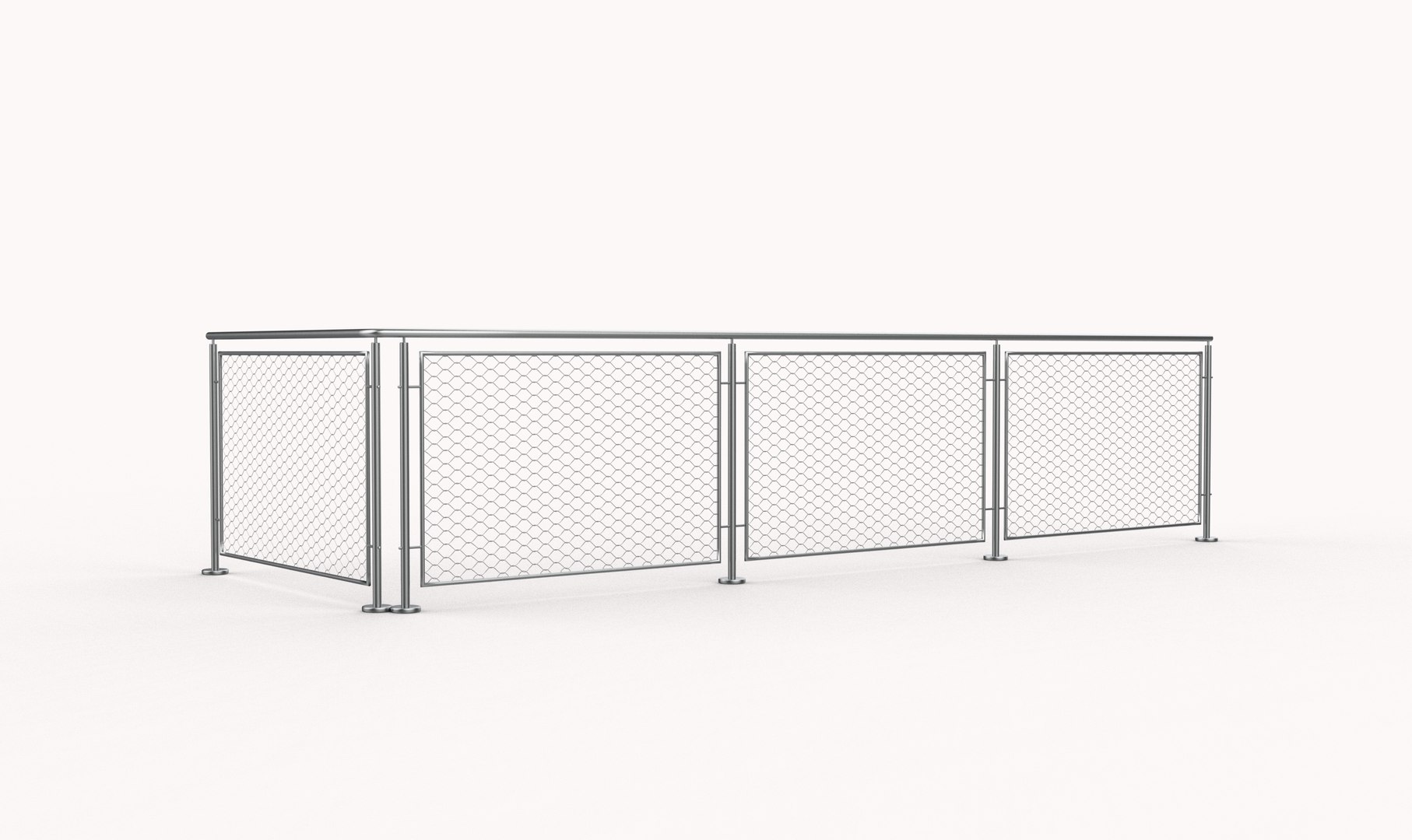 3D Steel Railing 3D Model Model - TurboSquid 2368617