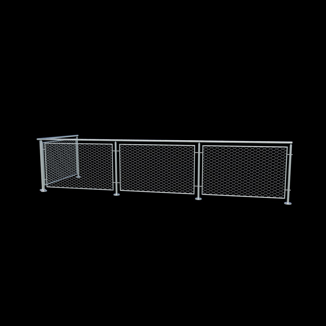 3D Steel Railing 3D Model Model - TurboSquid 2368617