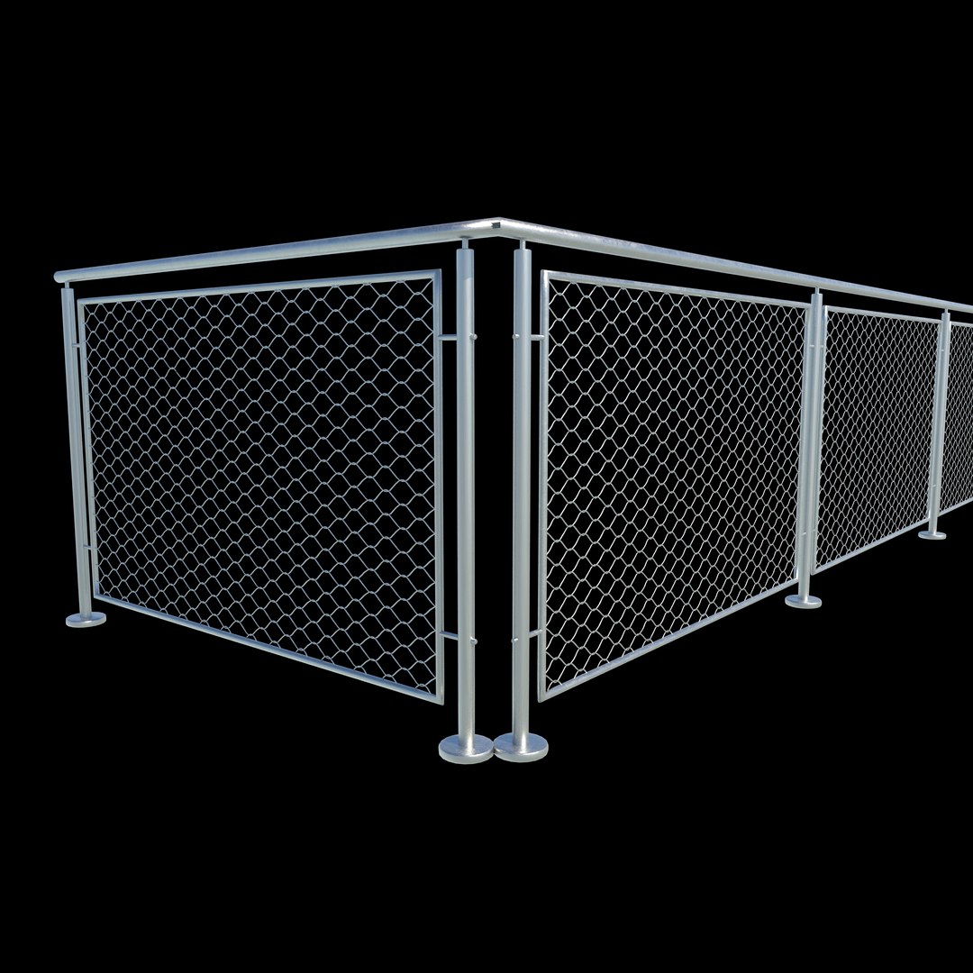 3D Steel Railing 3D Model Model - TurboSquid 2368617