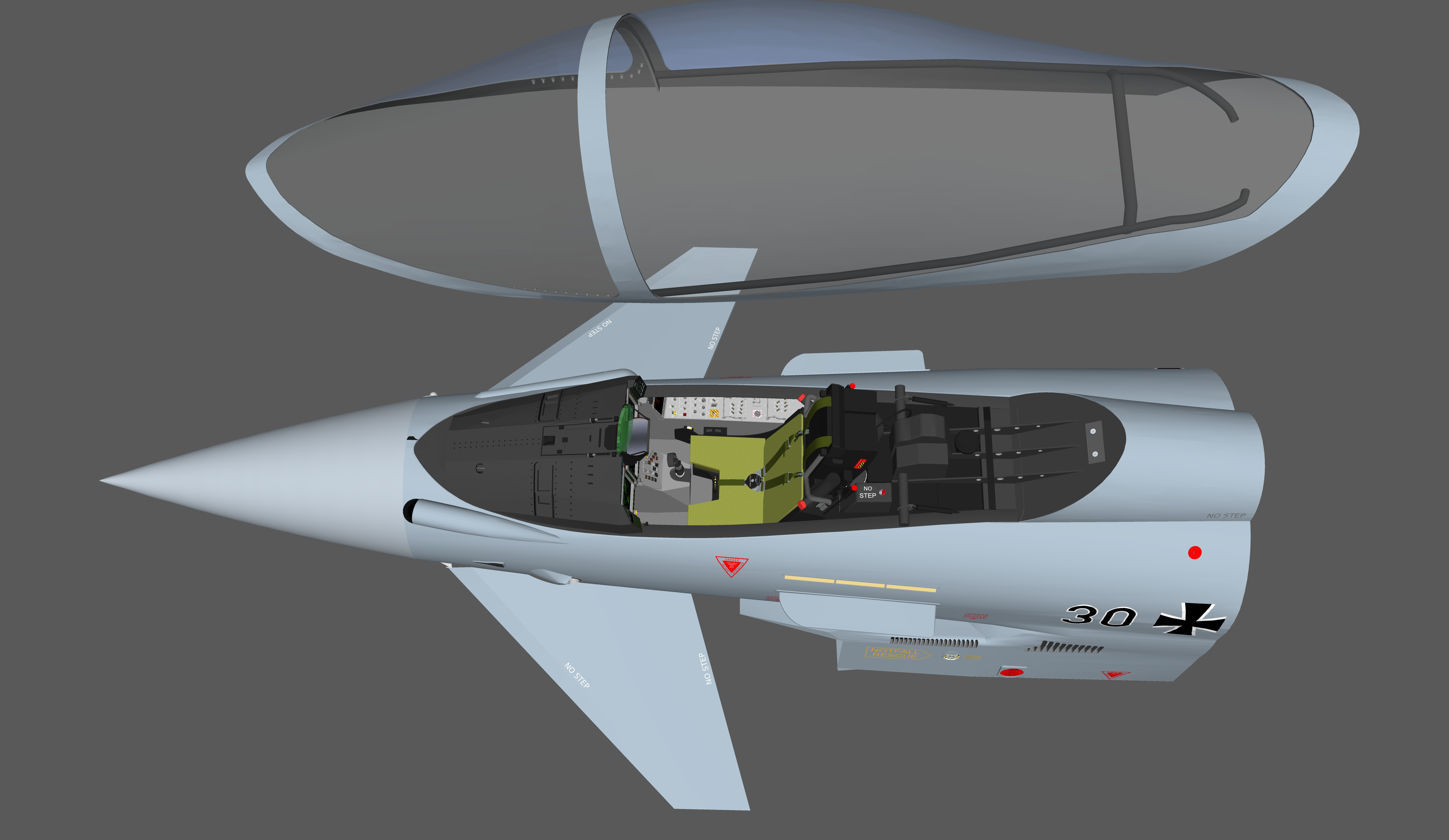 Cockpit Eurofighter Typhoon German detailed 3D - TurboSquid 1763099