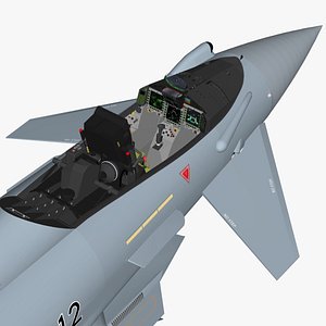 Cockpit Eurofighter Typhoon German detailed