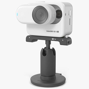 Insta360 Action Camera with Flip Screen on Stand