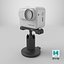 3D Insta360 Action Camera with Flip Screen on Stand model