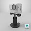 3D Insta360 Action Camera with Flip Screen on Stand model