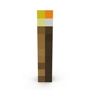 minecraft torch 3d max