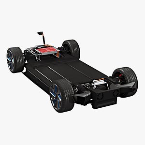 generic sport car platform 3D model
