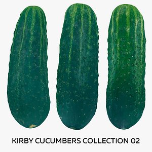 Kirby Cucumbers Collection 02 - 3 models RAW Scans 3D model