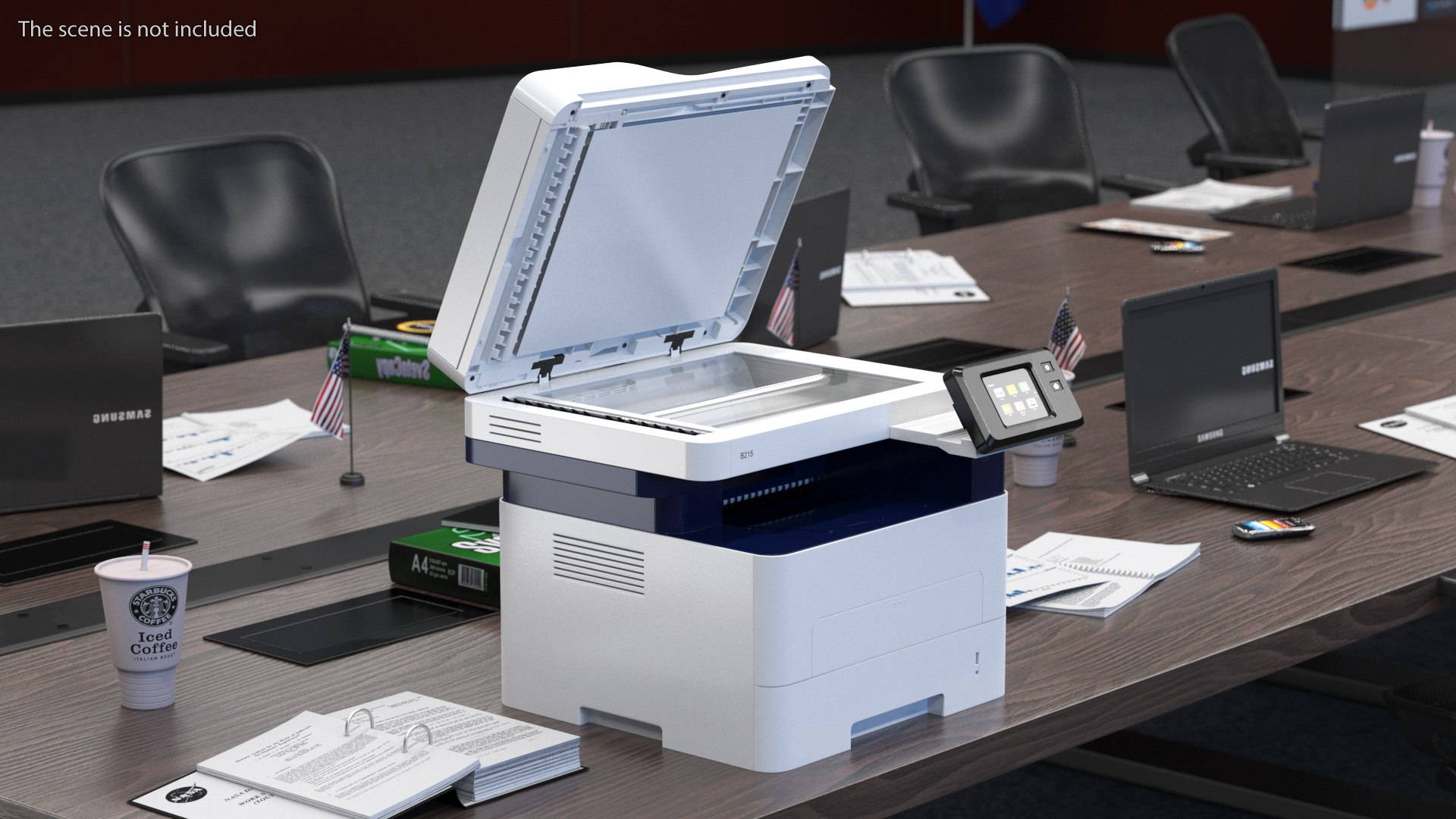 Xerox B215 Multifunction Laser Printer Open 3D TurboSquid 1855701