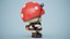 3D model Mushroom Cute Cartoon Character PBR