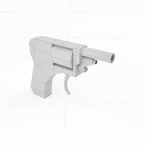 modelo 3d revólver bossu - TurboSquid 1992012