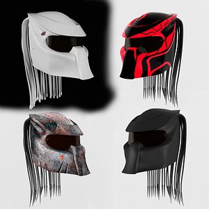 3d model 4 predator helmet