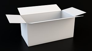 3D Cartoon box open