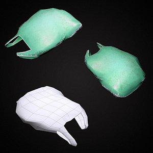 dirty plastic bag 3D
