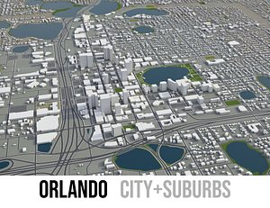 3D city orlando surrounding area