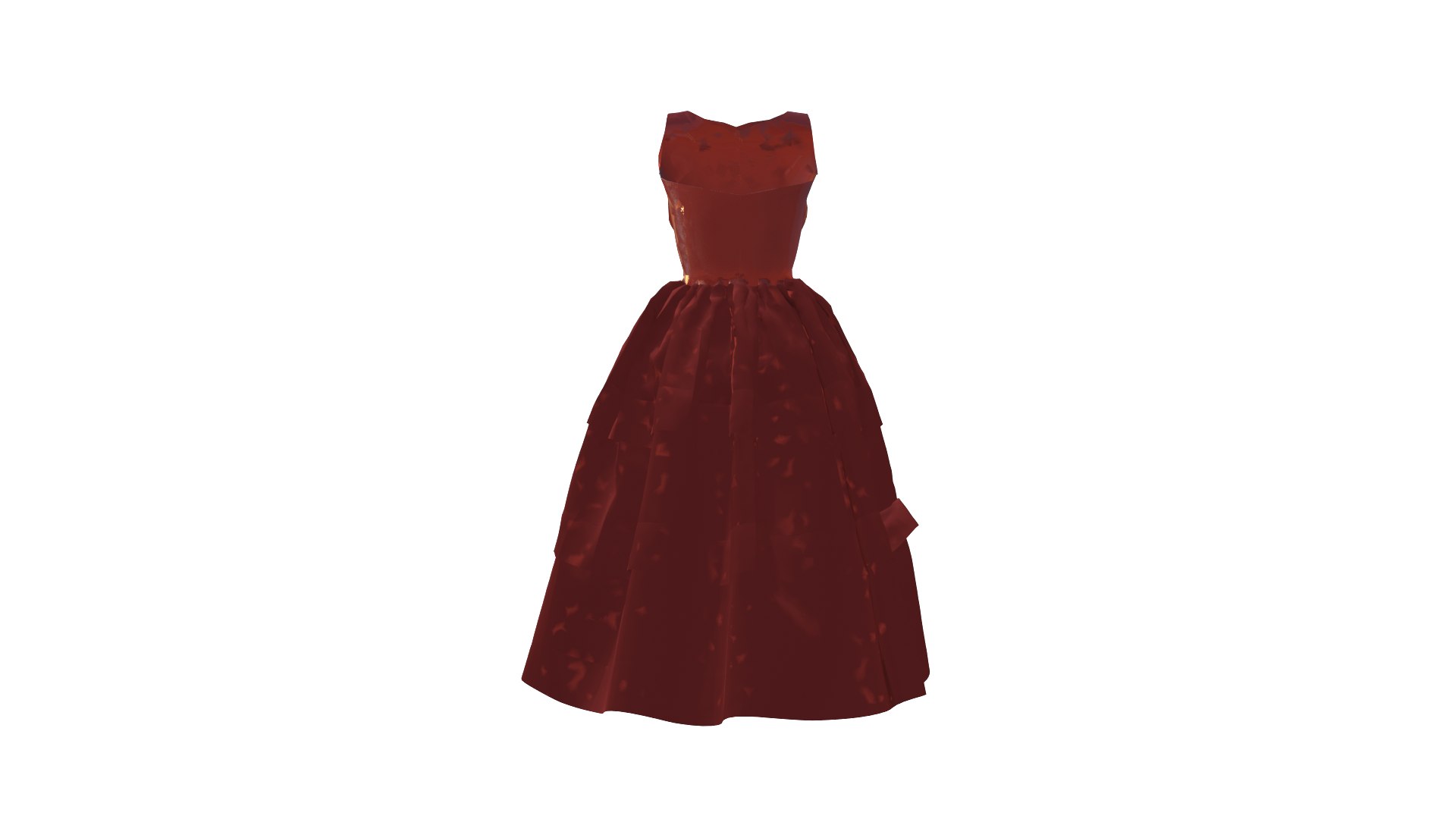Red Frock 3D Model Low Poly 3D Model - TurboSquid 2286682