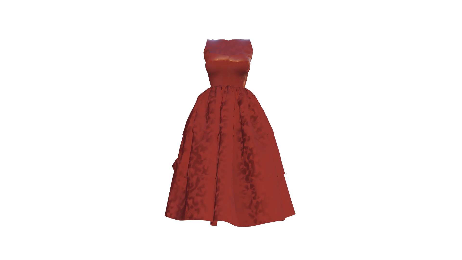 Red Frock 3D Model Low Poly 3D Model - TurboSquid 2286682