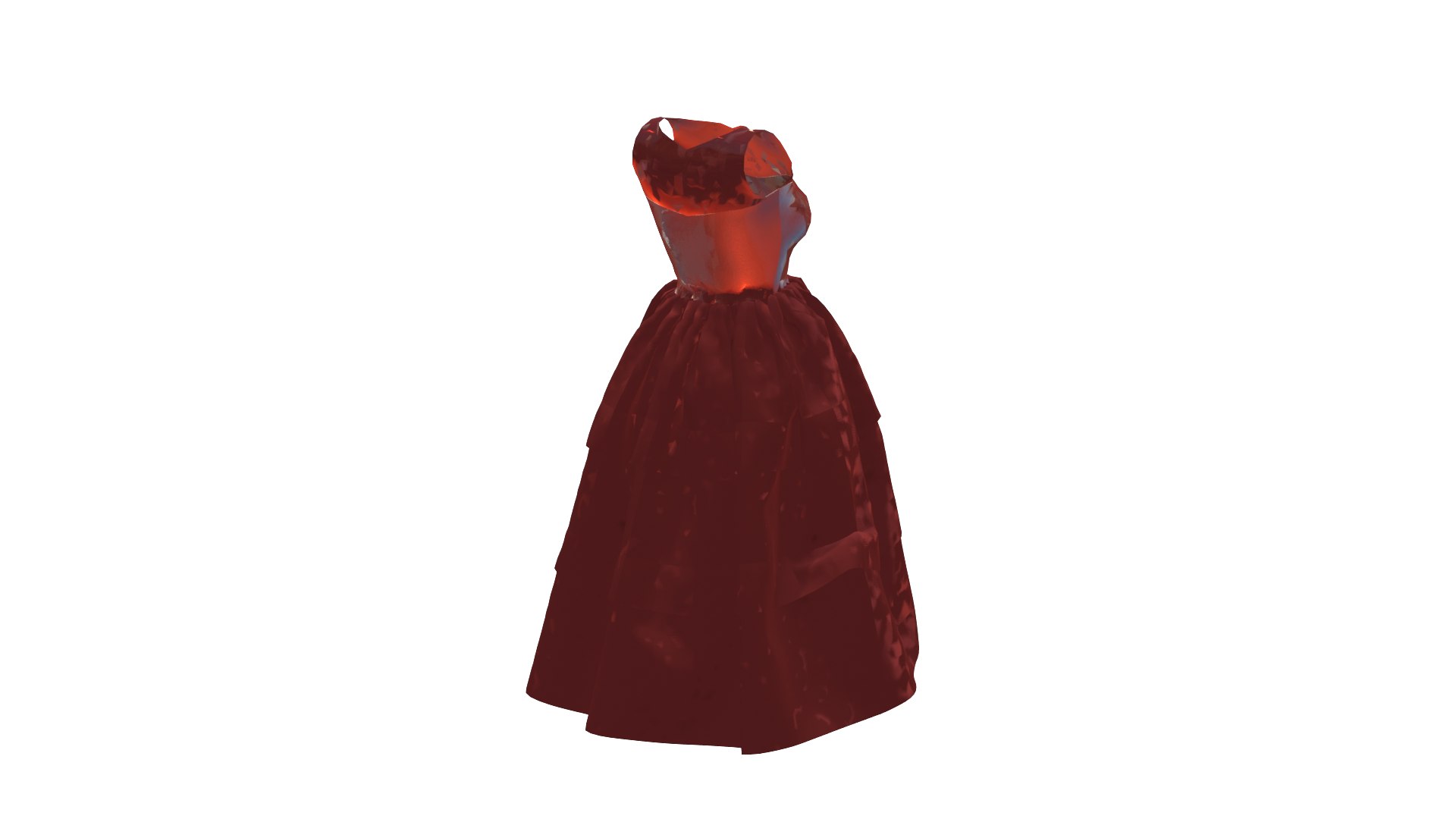 Red Frock 3D Model Low Poly 3D Model - TurboSquid 2286682