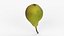Photorealistic 3D scan of ripe pear