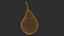 Photorealistic 3D scan of ripe pear