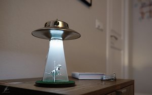Alien Abduction Lamp
