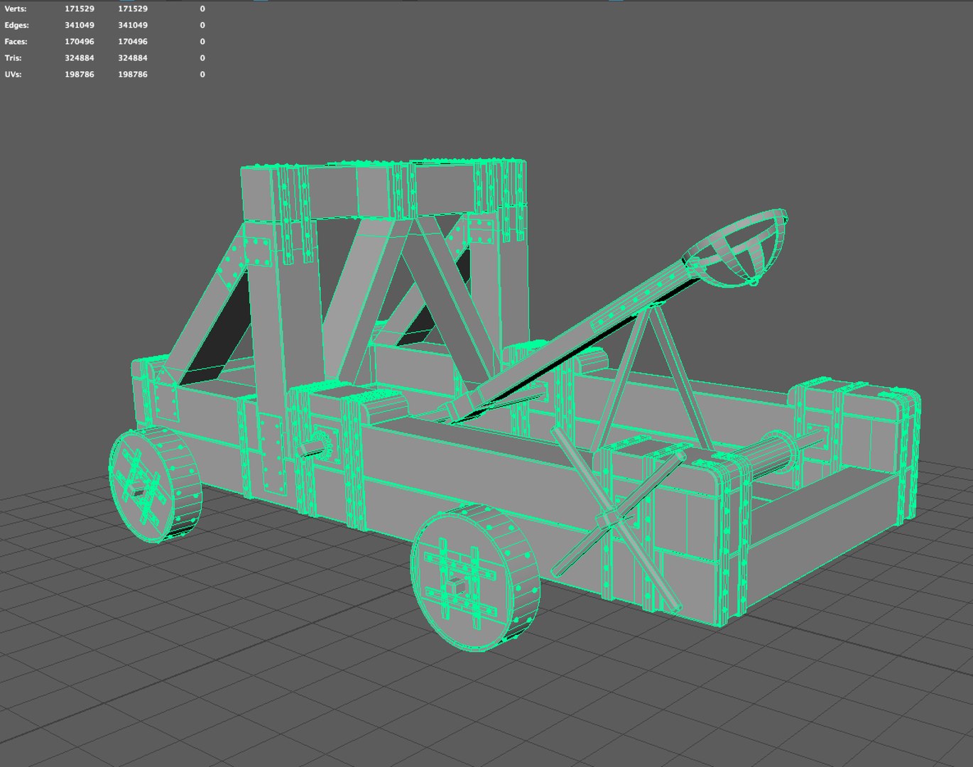 3D Catapult Antique - TurboSquid 1240536