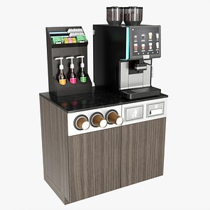Coffee station bar cabinet furniture commercial industrial 02 model