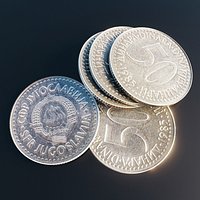 Yugoslavian 50 Dinara coin
