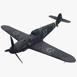 Messerschmitt BF109 G-6 "Yellow 17" Rigged