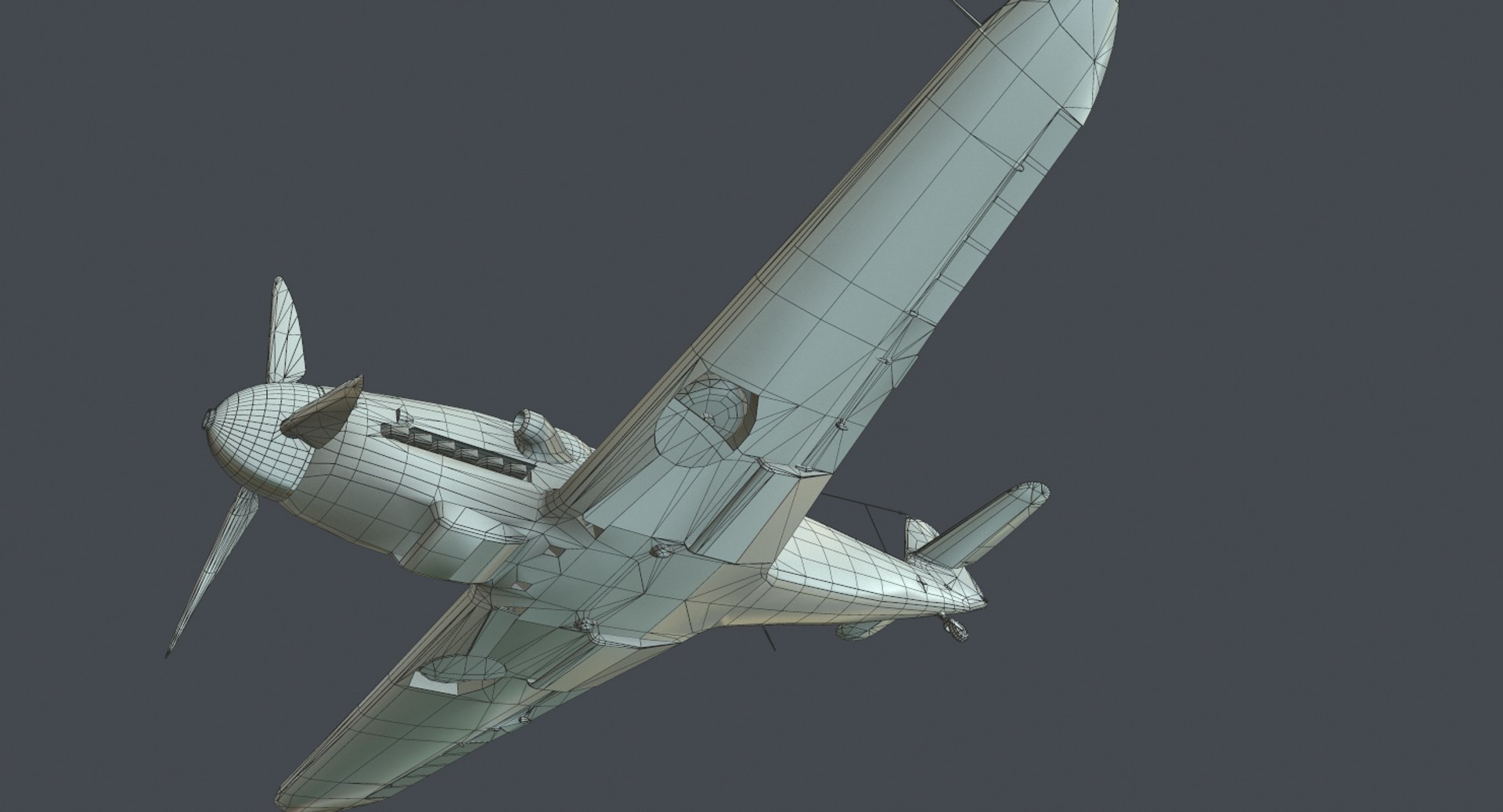 3d Rigged Fighter Aircraft Messerschmitt Model