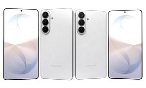 3D model Samsung Galaxy S26 White And S26 Plus White