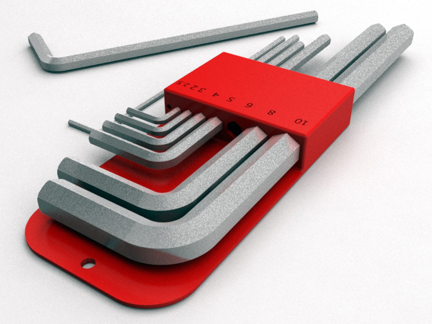 3d Model Hex Key Allen Wrench