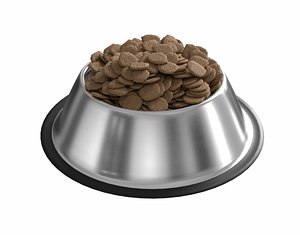 Dog bowl with food PBR