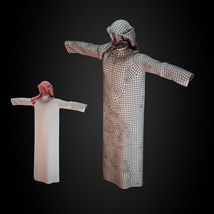 3D model Arab cloth
