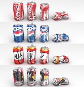 soda cans 3d model
